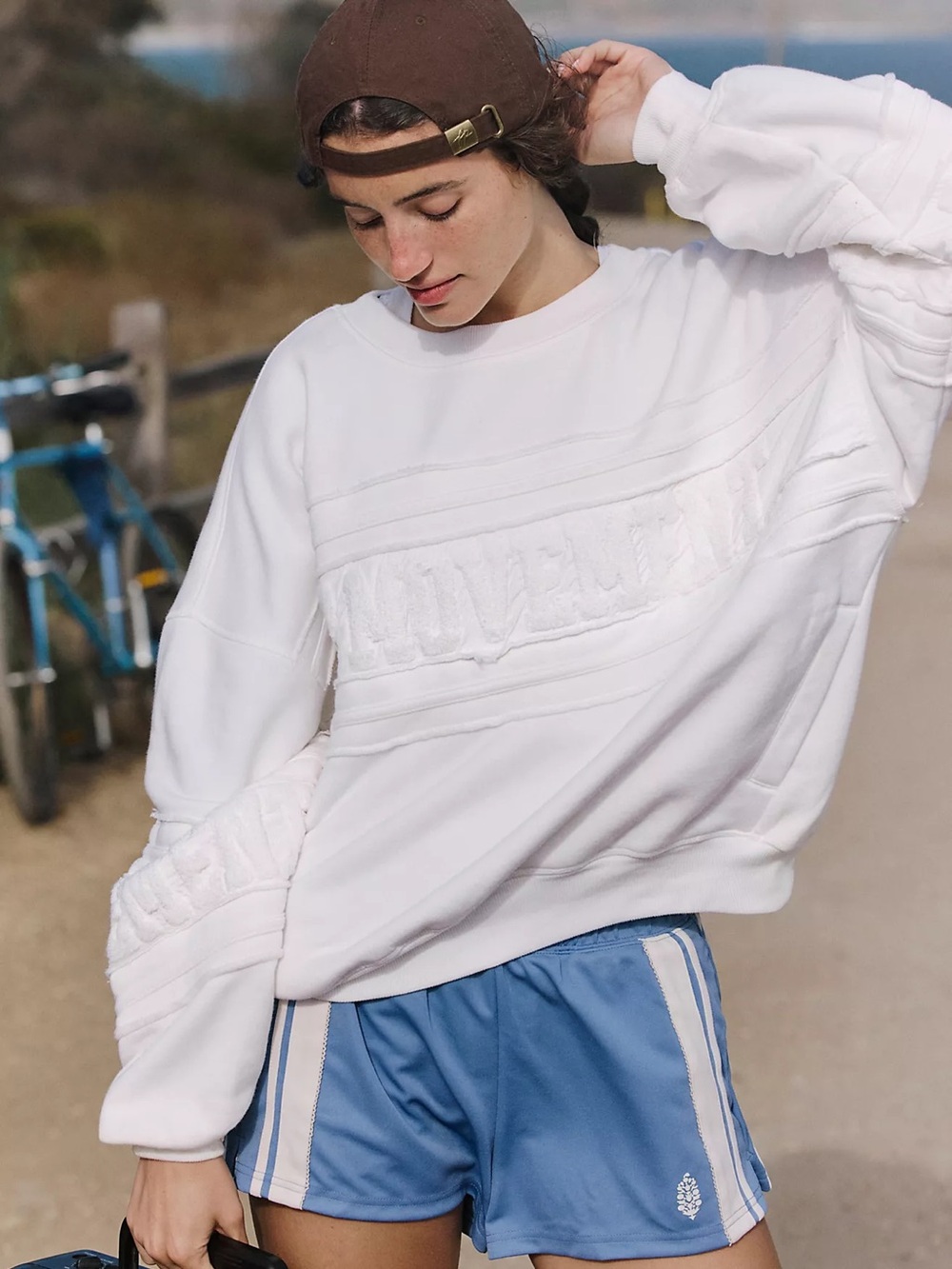 Free People All Star Chenille Logo Pullover